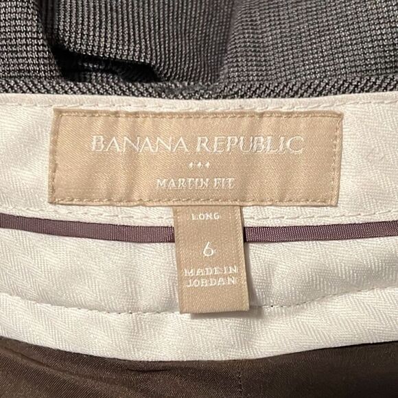 Banana Republic Women's Brown Martin Fit Straight Leg Trouser Pants Size 6 Long - Picture 6 of 7